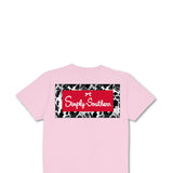 Simply Southern Youth Cow Logo T-Shirt for Girls in Light Pink