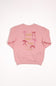 Simply Southern Girls Youth Embroidered Dilara Faith Crewneck for Girls in Pink