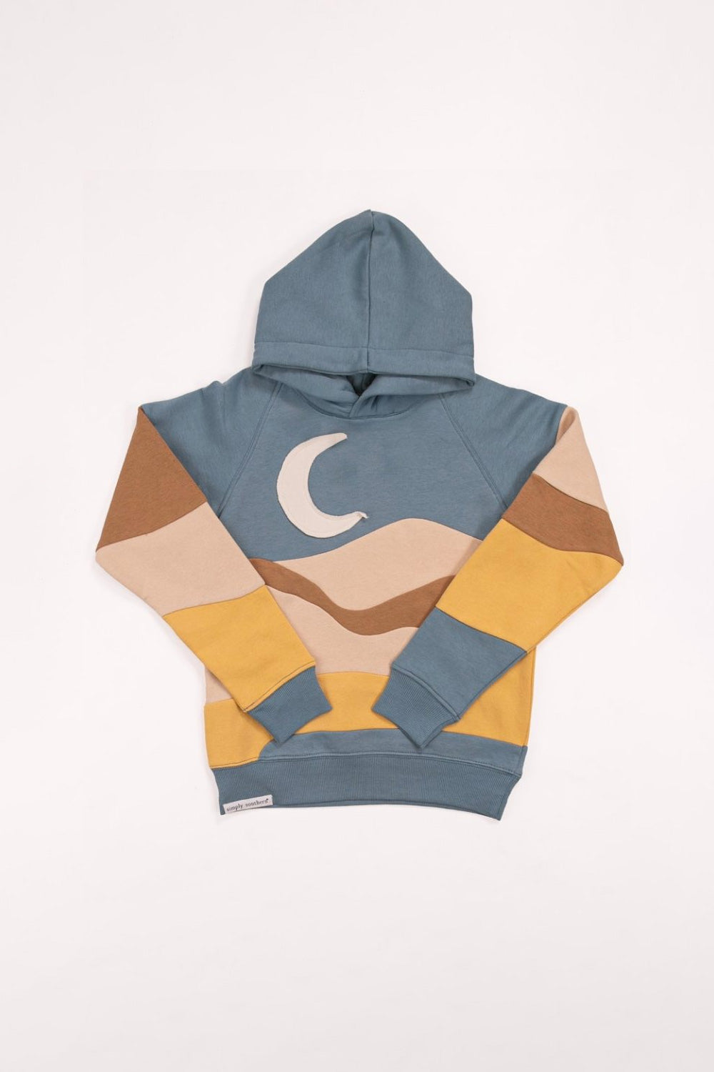 Simply Southern Youth Moon Patch Hoodie for Girls in Multi PP