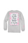 Simply Southern Girls Youth Doing My Best Long Sleeve T-Shirt for Girls in Sport Gray