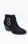 Soda Ponda Buckle Ankle Booties for Women in Black