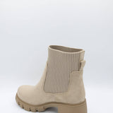 Soda Shoes Zordy Lug Booties for Women in Light Brown