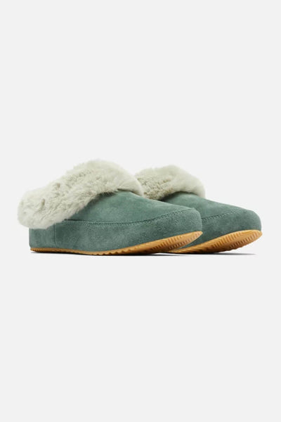 Sorel Go-Coffee Run Slippers for Women in Green