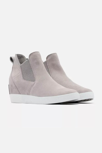 Sorel Out N About Slip-On Wedge Booties for Women in Grey