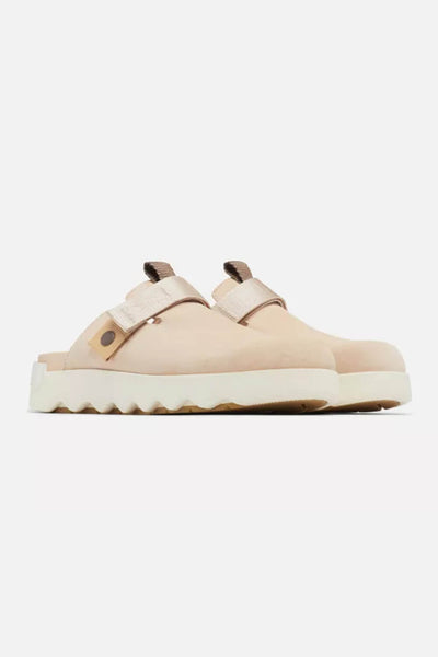 Sorel Viibe Suede Clogs for Women in Beige