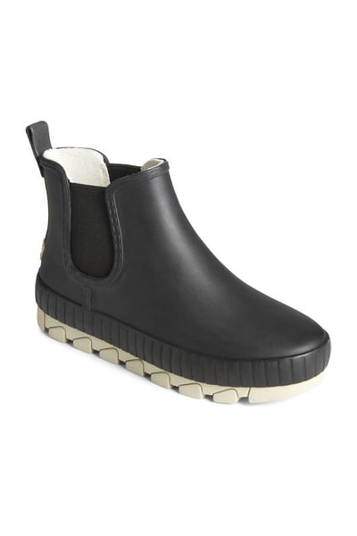 Sperry Torrent Chelsea Waterproof Rain Booties for Women in Black