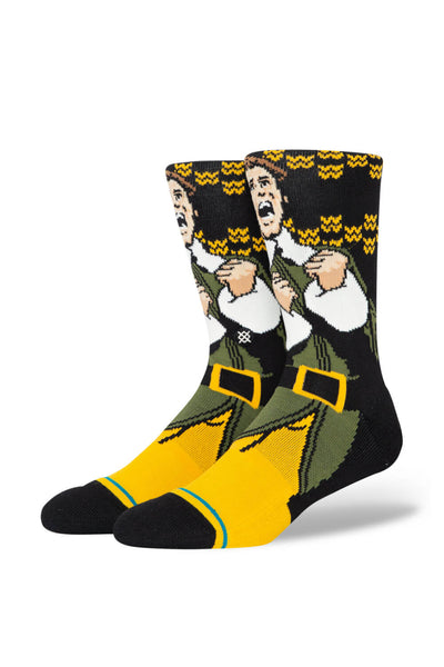 Stance Smilings My Favorite Crew Socks for Men in Black