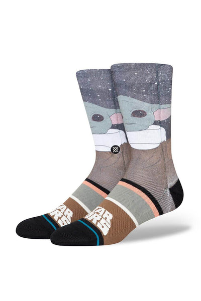 Stance Grogu By Jaz Crew Socks for Men in Grey