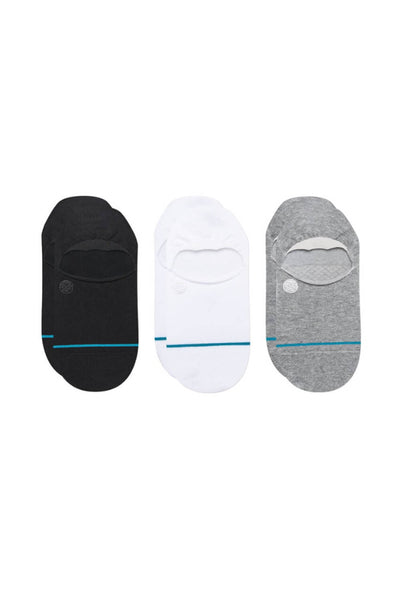 Stance Icon 3 Pack No Show Socks for Men in Multi