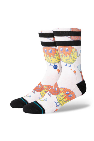Stance Bock Bock Crew Socks for Men in White