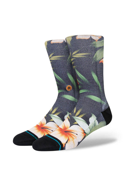 Stance Canbana Crew Socks for Men in Washed Black