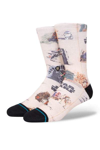 Stance Return of the Jedi Crew Socks for Men in Sand