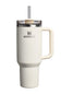 Stanley Quencher H2.0 Fluted 40 oz Tumbler in Cream Gloss
