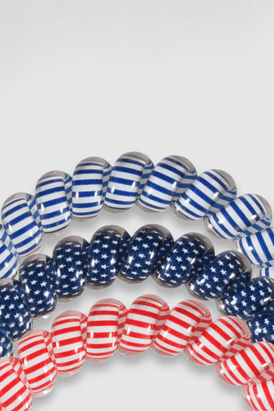 red white and blue teleties