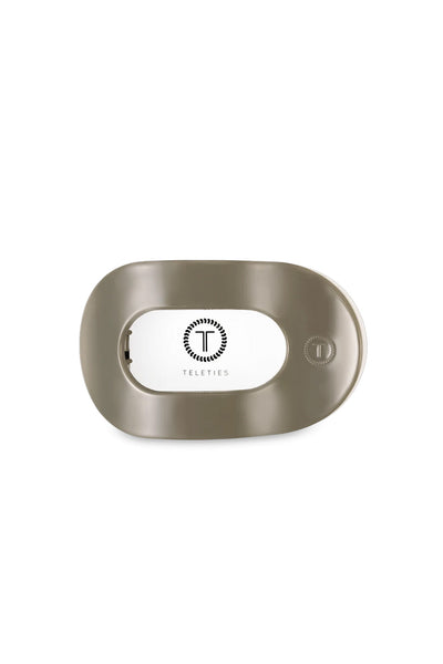 Teleties Large Flat Round Clip in Sage