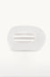 Teleties Large Flat Round Clip in White