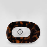 Teleties Medium Flat Round Clip in Tortoise