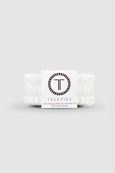 Teleties Small Bands Pack in Coconut White