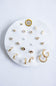 Ten Pair Hoops & Studs Earrings Set for Women in Gold
