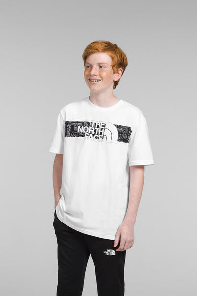 The North Face Youth Graphic T-Shirt for Boys in White