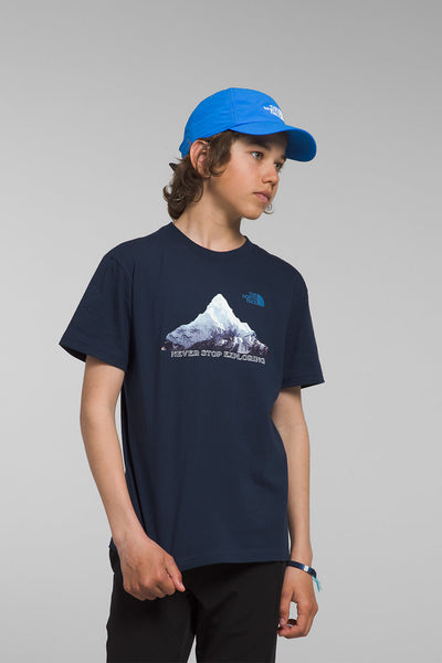 The North Face Youth Graphic T-Shirt for Boys in Summit Navy