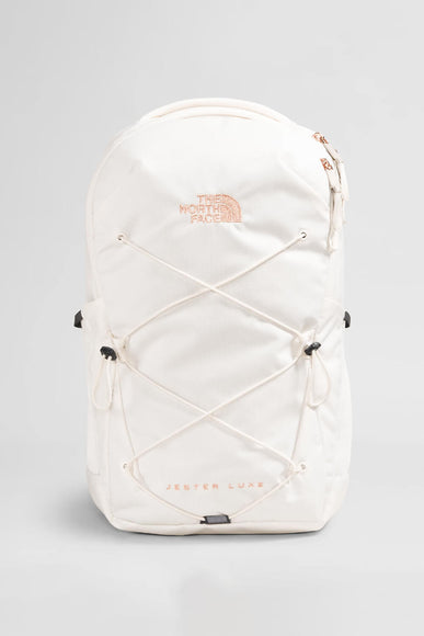 The North Face Jester Backpack for Women in Gardenia White/Burnt Coral Metallic