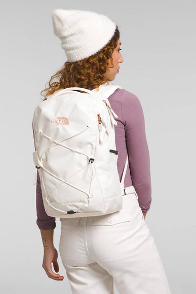 The North Face Jester Backpack for Women in Gardenia White/Burnt Coral Metallic