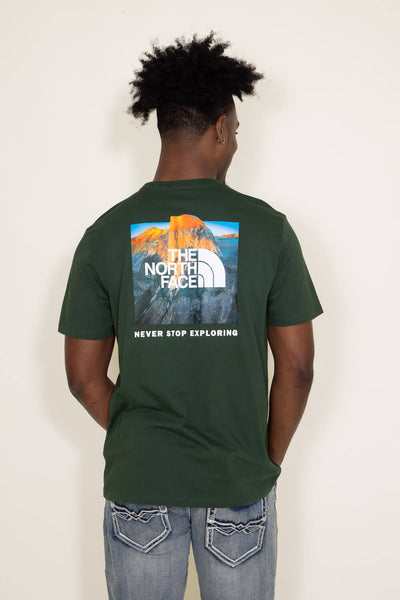 The North Face Short Sleeve Box NSE T-Shirt for Men in Pine