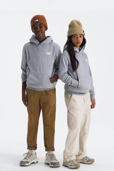 The North Face Teen Evolution Box Hoodie in Pale Grey