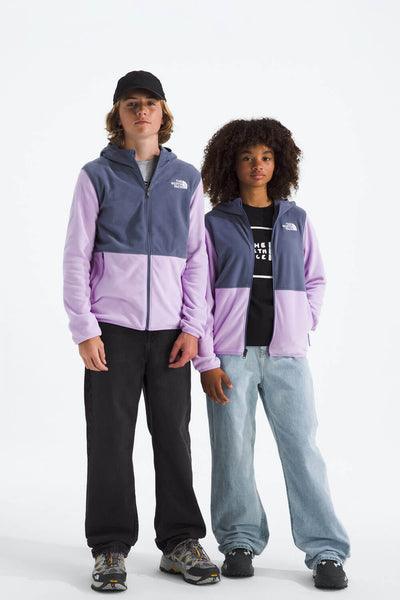 The North Face Youth Glacier Full Zip Jacket in Lilac