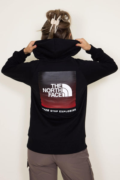 The North Face Box NSE Hoodie for Women in Black Ombre