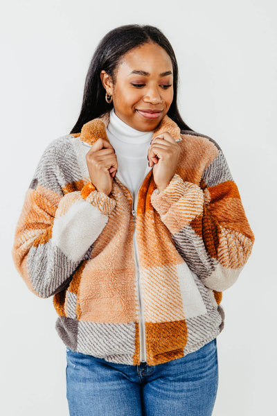 Thread & Supply Odin Jacket in Copper Brown Plaid