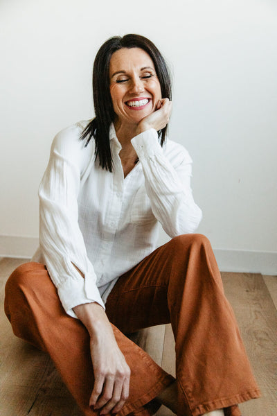 Thread & Supply Riley Button Up Shirt for Women in White