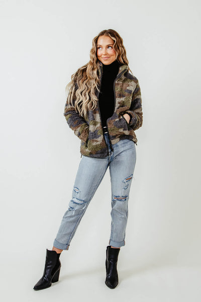 Thread & Supply Tegan Jacket for Women in Camo Green