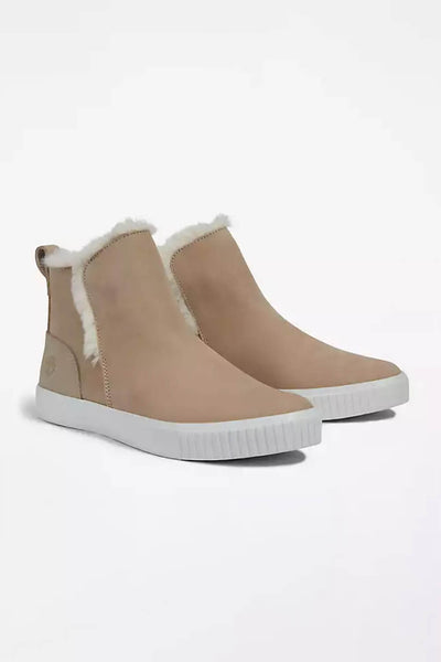 Timberland Skyla Bay Fur Lined Booties for Women in Taupe
