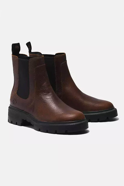 Timberland Cortina Valley Chelsea Booties for Women in Dark Brown