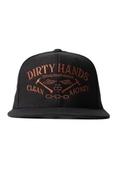Troll Co. Catena Snapback Hat for Men in Black