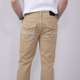 True Luck Blake Bootcut Jeans for Men in Khaki