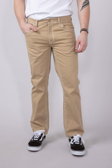 True Luck Blake Bootcut Jeans for Men in Khaki