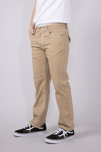 True Luck Blake Bootcut Jeans for Men in Khaki