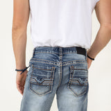True Luck Arlington Bootcut Stretch Jeans for Men