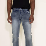 True Luck Dominic Bootcut Stretch Jeans for Men