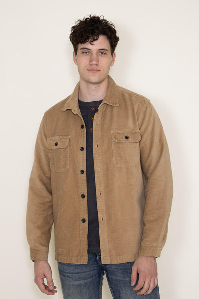 Union Corduroy Shacket for Men in Brown