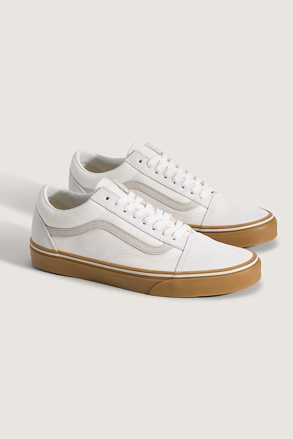 Vans Old Skool Gum Sneakers for Men in White | VN000D7Z9DH – Glik's