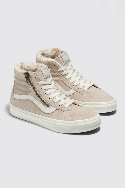 Vans Sk8-Hi Reissue Side Zip Cozy Hug Sneakers for Women in Brown