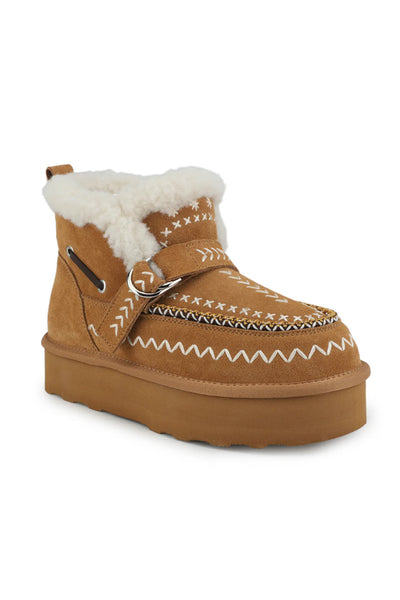 Vintage Havana Grand Booties for Women in Brown
