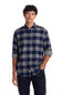 Weatherproof Vintage Brushed Flannel Shirt for Men in Insignia Blue