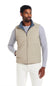 Weatherproof Vintage Matte Coasted Shell Puffer Vest for Men in Abbey Stone