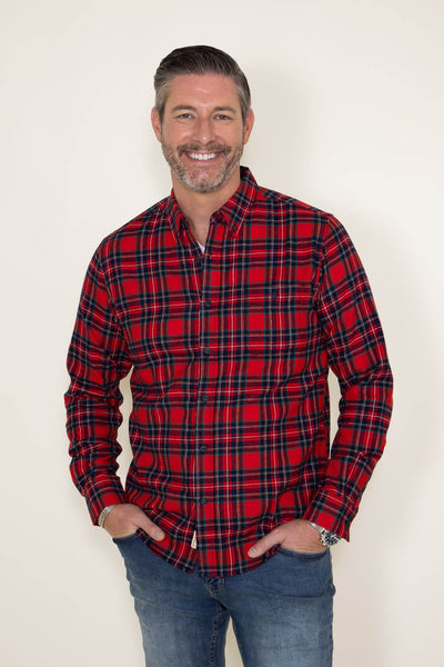 Weatherproof Vintage Flannel for Men in Red