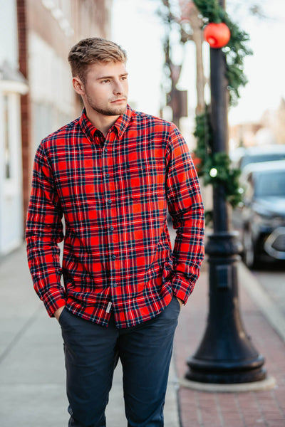 Weatherproof Vintage Flannel for Men in Red